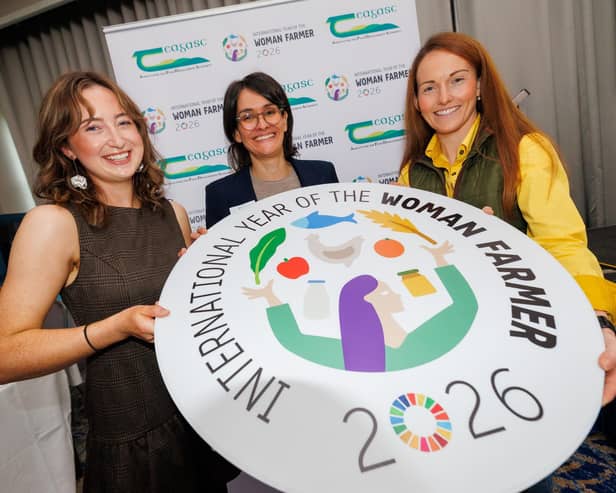 At the Growing Voices:  Women in Farming event, a panel discussion on getting into farming and making it work featured; (left to right) MJ Cleary, presenter of CountryLife on Midlands Radio 3; beef farmer Teleri Thomas; farm family members Kate Curran and John Fitzgerald; and dairy farmer and Teagasc Authority member, Vanessa Kiely O’Connor