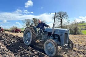 Johnny McKee with his Ferguson tractor