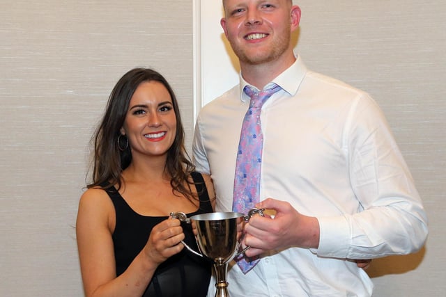 Best small herd senior section winners Jamie Sproule and fiancee Lena Stewart. Picture: Kevin McAuley 