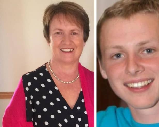 Emma Walsh with son Donal Walsh.
