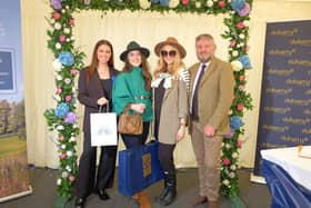 The Most Appropriately Dressed Competition at the 2023 Balmoral Show was won by Jessica Crawford from Portavogie. Pictured (L-R) Nicole Beatty, Ireland’s Blue Book, winner Jessica Crawford, judge Cool FM’s Katharine Walker and Paul Corson, Dubarry of Ireland.