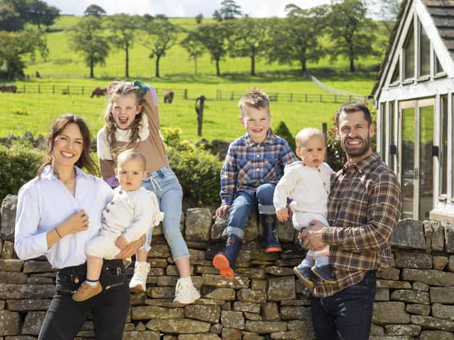 Kelvin with his wife Liz and their children. (Pic: ITV)