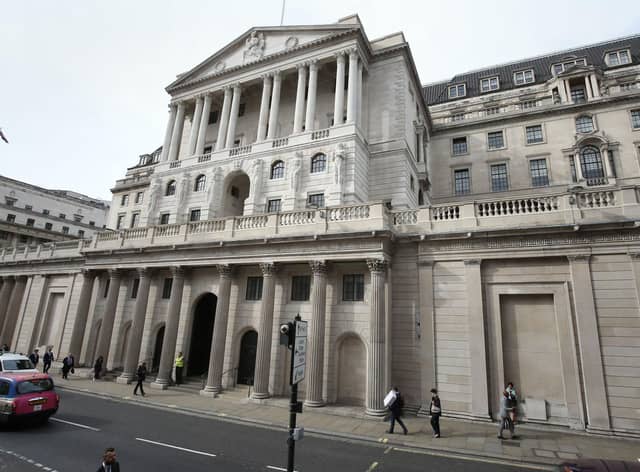 The Bank of England was forced to again increase interest rates. This is the ninth consecutive rise and the aim is, ironically, to damp down consumer spending. Photo credit should read: Philip Toscano/PA Wire