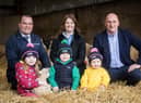 Pictured on Craighall Farm, Antrim, to launch Bank of Ireland Open Farm Weekend 2023 is Richard Primrose Bank of Ireland UK Agri-Business Manager, Claire Clarke from Craighall Farm, Ulster Farmers’ Union deputy president, John McLenaghan, and Sadie, Freddie and Evie Morton. Craighall Farm is one of 20 farms participating in this year’s event over Father’s Day weekend 16-18 June