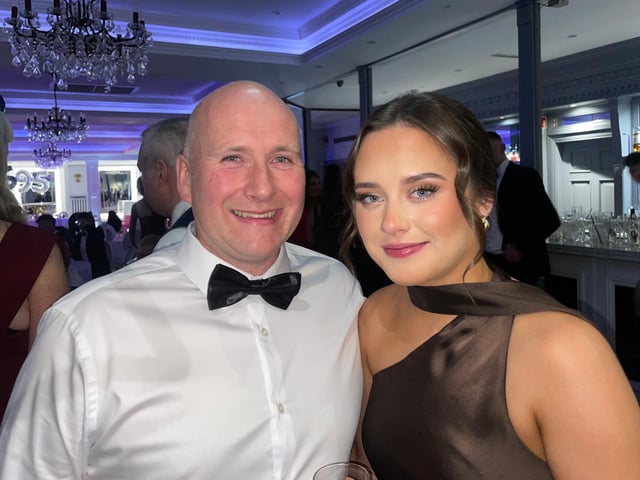 Past member, Thomas Duffin and daughter Anna Duffin, current committee member.