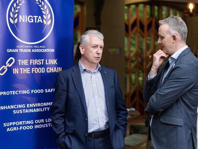 Conall Donnelly, UFU CEO and Aidan Fisher, NIGTA President