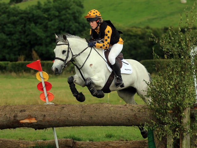 Tilly Tumilty and Barnadown Lad won the EI90(P) class at Tullymurry. (Pic: Anne Hughes)