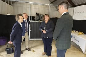 Left  to right HRH The Princess Royal, James Hick, Esther Skelly-Smith and Timothy Smith