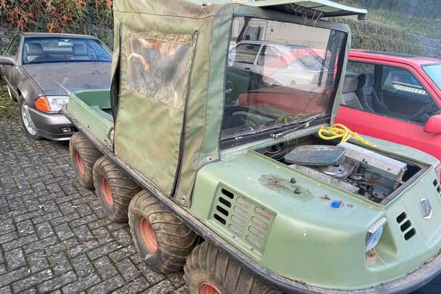 Appearing to be a stalled project, is an eight-wheeler ATV, mechanically simple and with no emphasis on its looks, it should be relatively simple to get this invaluable ATV back in business. (Pic: CCA)