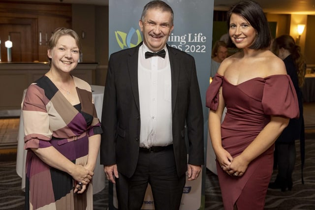 Ruth Rodgers, Jim Harrison and Joanne Knox pictured at the Farming Life Awards.
