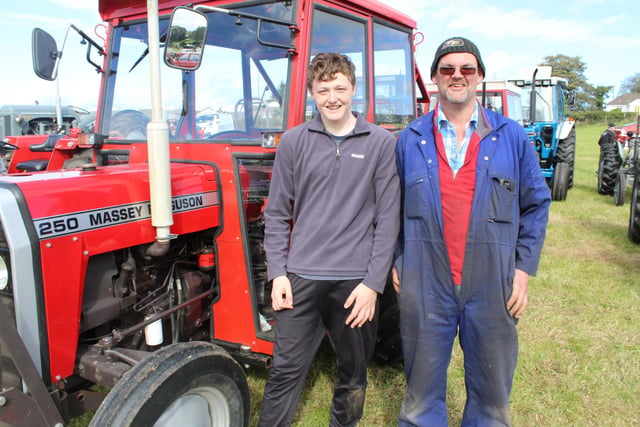 Alan and Thomas Macauley enjoying the tractor show