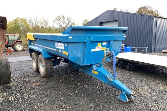 £11,000 for a 2021 Kane 15 ton half pipe dump trailer.