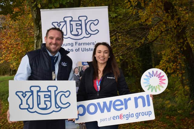 YFCU president, Peter Alexander and Amy Bennington, Power NI’s commercial marketing manager