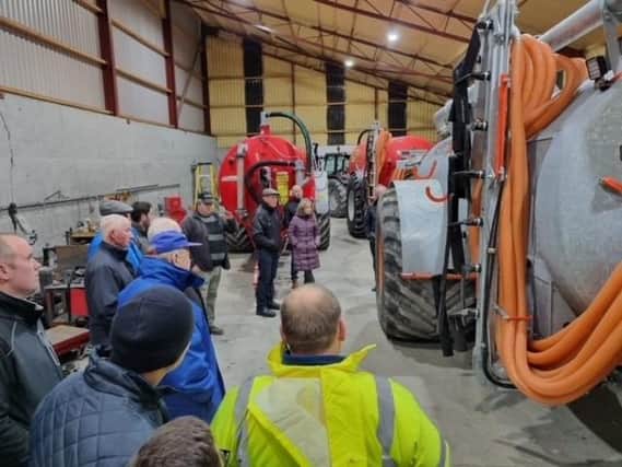 Donard Group members enjoyed a trip to local slurry machinery manufacturer Slurryquip