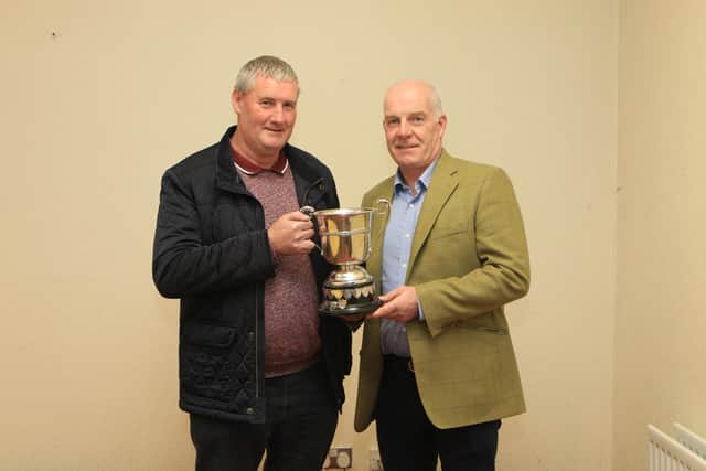 The WH Robson & Sons Trophy – Autumn Sale Champion – Winner Dressogue Mario Awarded to Mr. Seamus O’Kane, Dressogue Herd.