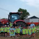 Pupils enjoying a visit during the Bank of Ireland Open Farm Weekend dedicated schools’ day 2023. (Pic: UFU)