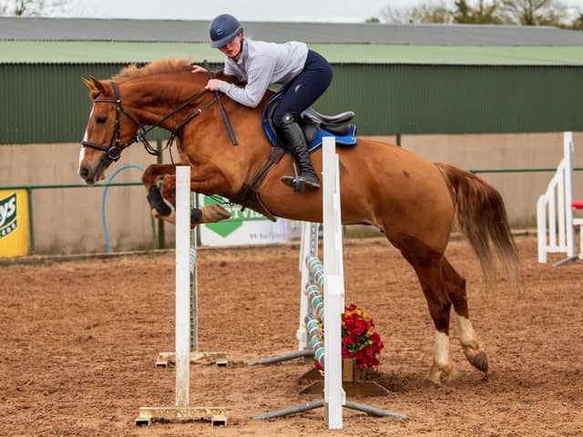 Zara Smyth riding Tilly in Class 4 at Lusk's. (Pic: Martin O'Neill Photography)