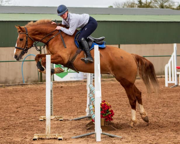 Zara Smyth riding Tilly in Class 4 at Lusk's. (Pic: Martin O'Neill Photography)