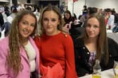 Bleary YFC members Emily, Sarah-Jane and Aimee at Bleary YFC's very first charity dinner and auction in aid of Air Ambulance. Picture: Bleary YFC