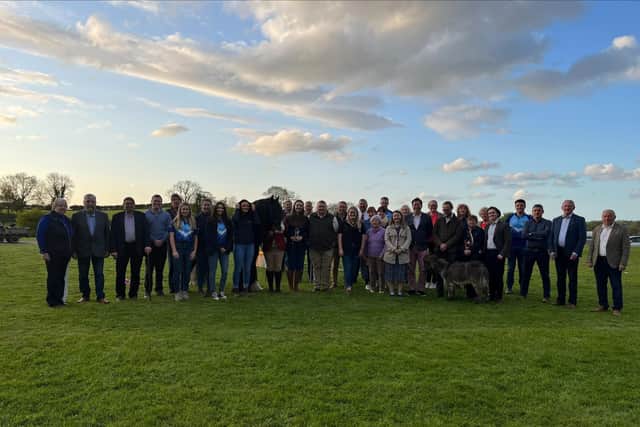 Committee members and sponsors at the show launch night at Glenbrook Farm