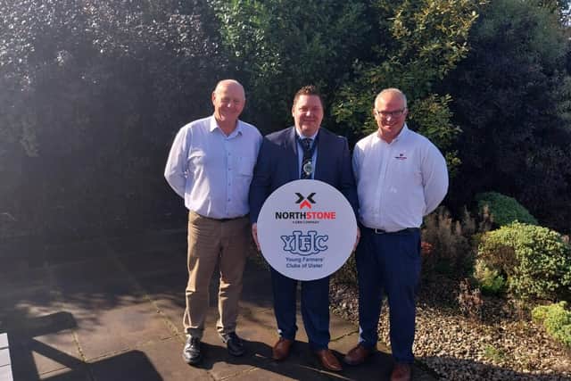 Paul Hawkes, NSM area sales manager, Stuart Mills, YFCU president and Jonathan Gault, NSM area sales manager. Picture: YFCU