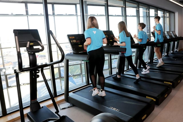 Treadmills with a fine view.