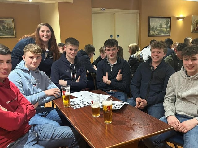 Trillick and District YFC who attended the Tyrone quiz night