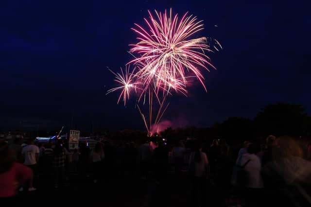 The fireworks finale painted the night sky, capping off an unforgettable evening.