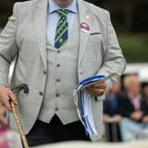 Kenny Preston judging at the Great Yorkshire Show in July 2023. Pic: Beltex Club