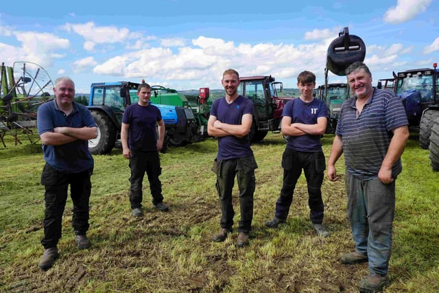 Paddy and the crew from Lane Agri Contracting and Plant Hire, Kerry. (Pic: TG4)
