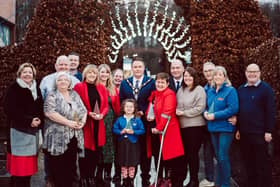Mayor Mark Cooper presented the Spirit of Christmas Awards to the winners at Clotworthy House.