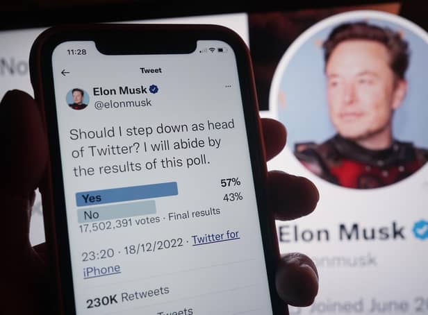 <p>Elon Musk has confirmed he will step down as chief executive of Twitter, as soon as he finds someone “foolish enough to take the job”.</p>