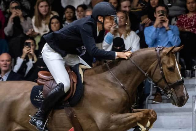 Henrik Von Eckermann of Sweden wins his second Longines FEI World cup final in Rhiyadh. The whole live event was ably commentated by County Antrim's Jessica Kuertan live from Rhiyadh Conference Centre.(Pic: © FEI pictures)