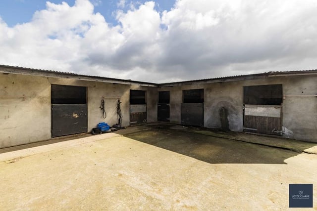 Fully functioning stable yard comprising of 14 stables, tack room and store. (Pic: Joyce Clarke)