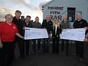 Shelia Maginnis, Chest, Heart and Stroke, Kilkeel and Barclay Bell, Trustee, Northern Ireland Air Ambulance, received cheque presentations, totalling £6,300.00 for their respective charities.