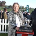 The delighted owners of Jumping Jet that won the Randox Ulster Nation, Jayne and Brian McConnell from Ballyclare. (Pic: Freelance)