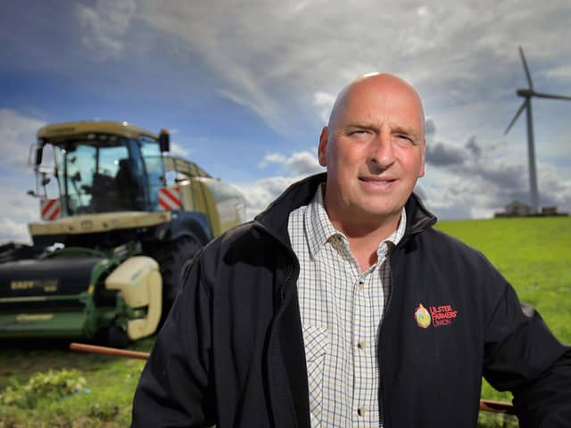 UFU Deputy President John McLenaghan, on his farm near Garvagh. Picture: Cliff Donaldson