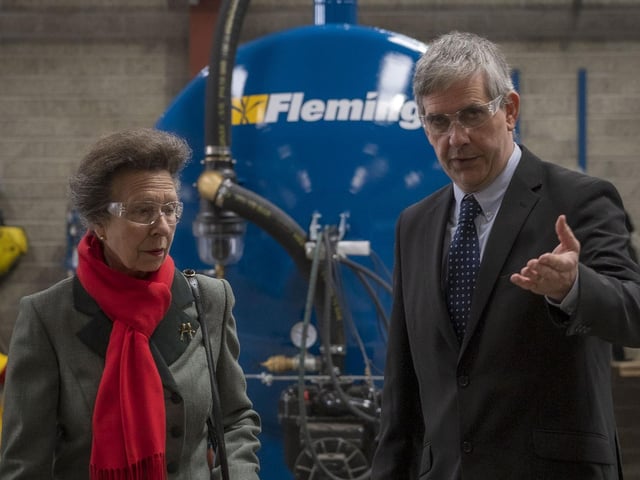 Princess Anne visited Agri Fleming on Thursday morning. (Pic: Freelance)