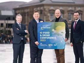 Andy Cole, Food Standards Agency Director for Northern Ireland; Michael Bell OBE, NIFDA Executive Director; John Hood, Director Food and Drink, Invest NI; James Toolan, Deputy Director, Department for Business and Trade.