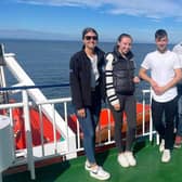 Stranraer and Rhins YFC members travelling to Larne on the boat. Picture: Gleno YFC