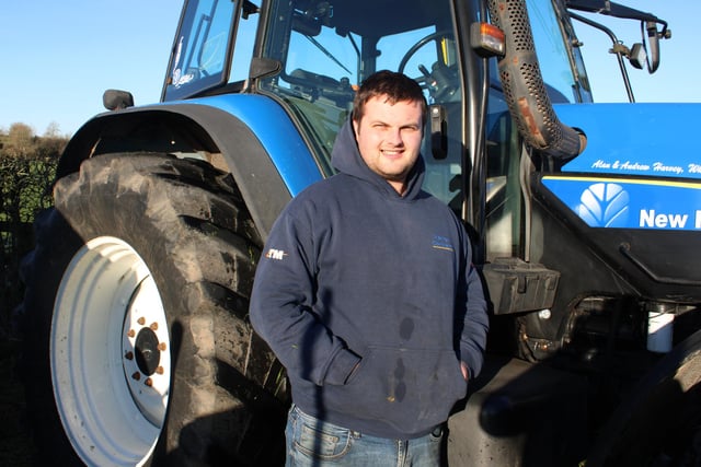 Andrew Harvey looking forward to the tractor run at Katesbridge on Monday.