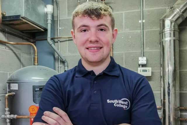 Andrew Mc Cann, from Aughnacloy, who studied Plumbing and Heating at the Omagh campus could not recommend the apprenticeship route enough and says apprenticeships are the way forward.