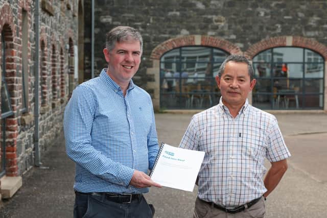 Dr Francis Lively and Professor Tianhai Yan (AFBI), who contributed to the research informing the updated Feed into Beef (FiB) nutrition equations for beef cattle