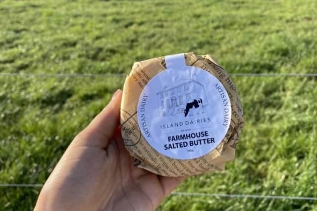 The new farmhouse butter from Island Dairies in Dromore, Co Down is produced on the family farm from its own dairy herd