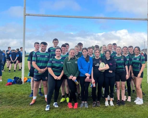 Annaclone and Magherally YFC at the tag rugby heats. Picture: Submitted