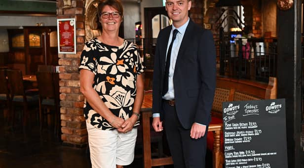 Gowdy’s at Down Royal owner Tara Walsh and Ulster Bank business development manager Lee White