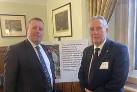 Mr Paisely with Food, Farming and Fisheries Minister Mark Spencer. (Pic: DUP)