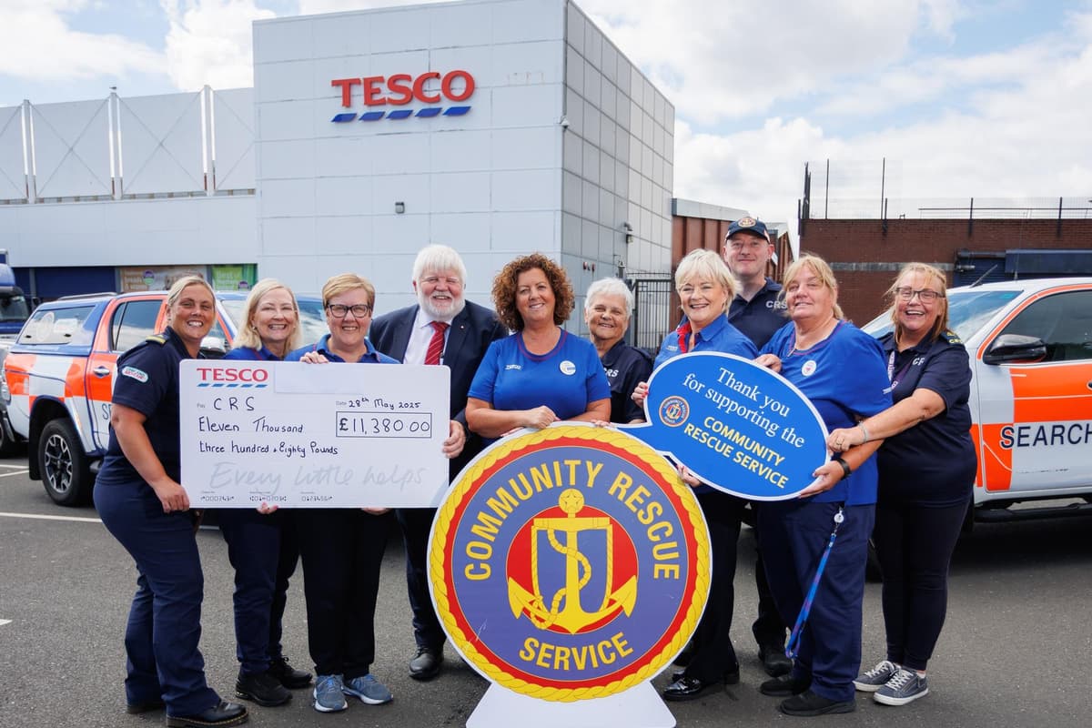 Coomunity Rescue Service Tesco Customers Raise Over £11,000 for Community Rescue Service