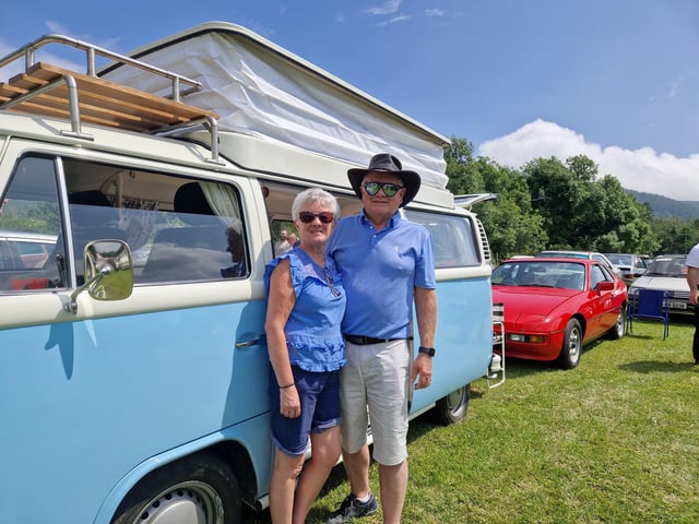 Patrick and Mary McGrath, Carlingford, Co Louth, at this year's Kilbroney Vintage Show which was held at Kilbroney Forest Park, Rostrevor. Picture: Darryl Armitage