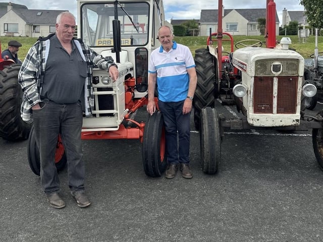 Glens bank holiday tractor run in Cushendall